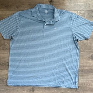 Rhoback Men's Blue Striped Polo